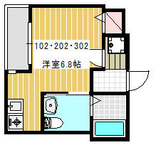 リラクレール長津田Aの間取り