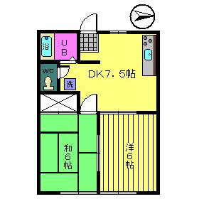 ハウスKの間取り