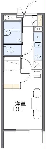 レオパレスバローネⅡの間取り
