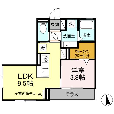 ONE TERMINAL PLACE(ワンターミナルプレイス)の間取り