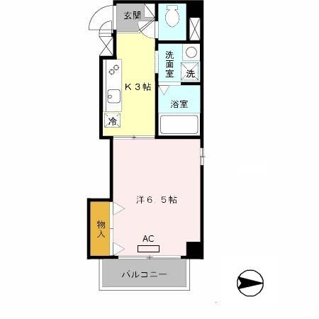 ドミール関大前の間取り