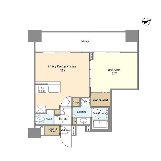 ヴィラクレール浅草の間取り