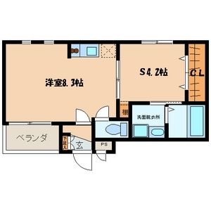 シングルコート九大学研都市の間取り