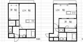 三国マンションの間取り