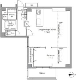 アローズ南麻布の間取り