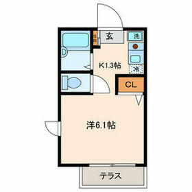 シャトー氷川台の間取り