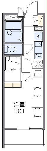 レオパレスRiver Landの間取り