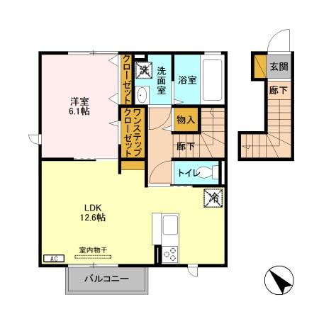 ベリーグラッド Bの間取り