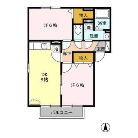 ポルトス元町 Cの間取り