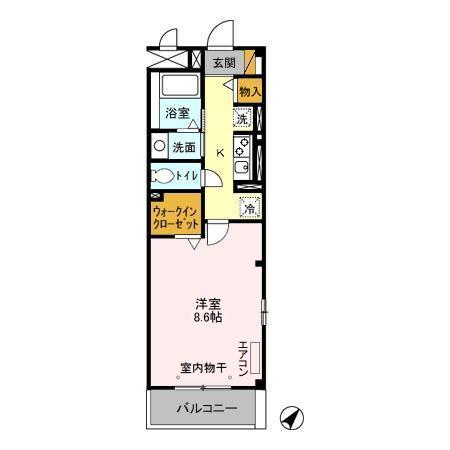 ラフィネおおたかの森の間取り