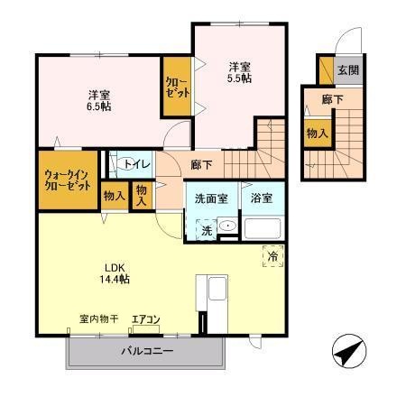 ポルテボヌール Iの間取り