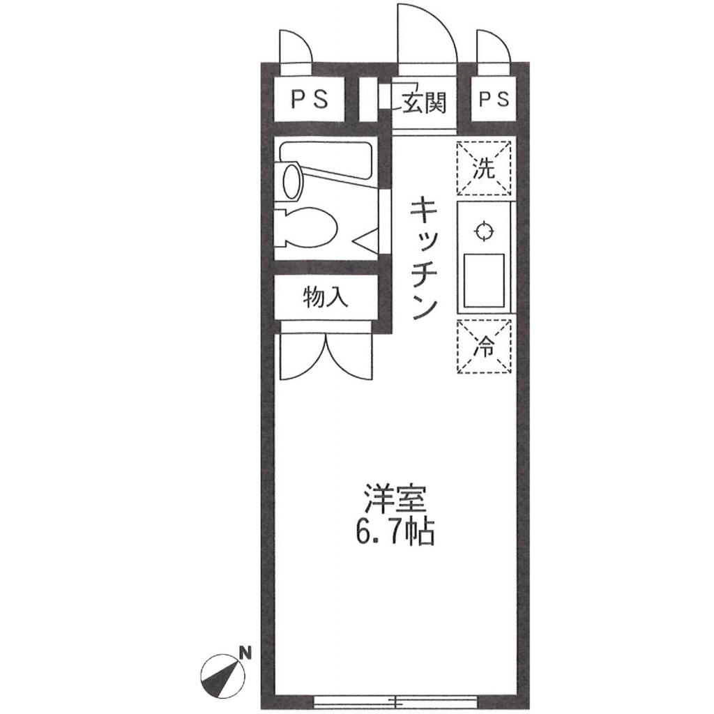 エステートピア オザキの間取り