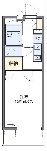 レオパレスソレアードⅡの間取り