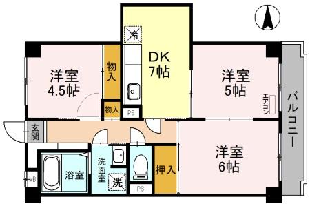 ハーヴェスト高州　（住居）の間取り