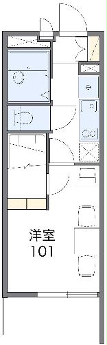 レオパレスアルカディア我孫子の間取り