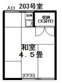 斉藤方アパートの間取り