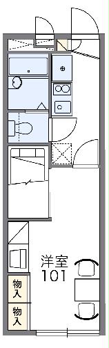 レオパレスアゼリアの間取り
