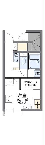 レオパレスアヴェニール枇杷島の間取り