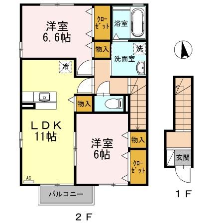 グランモア茜部の間取り