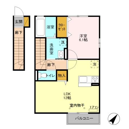 セジュール朝日の間取り