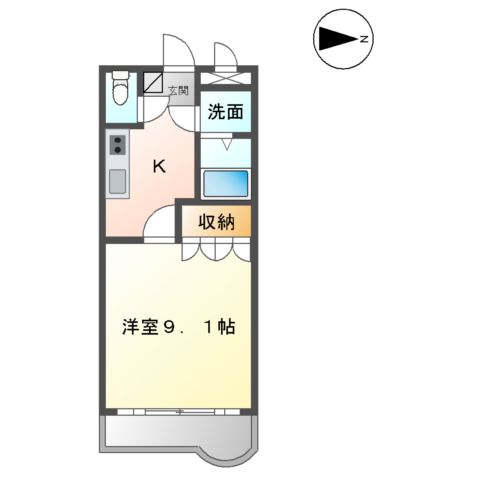 アシューレ彩都の間取り