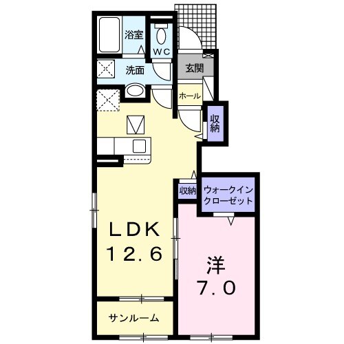 エスポワール Ⅱの間取り