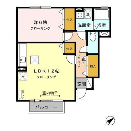 サンクレール Bの間取り