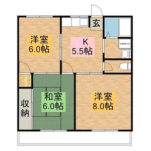サンヴェール城東の間取り