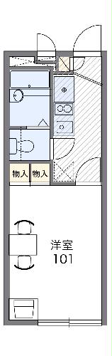 レオパレスアザレアヒルズの間取り