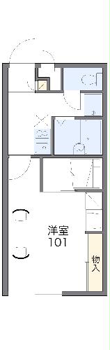 レオパレススリーホークスの間取り