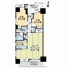 ライオンズプラザ亀有の間取り