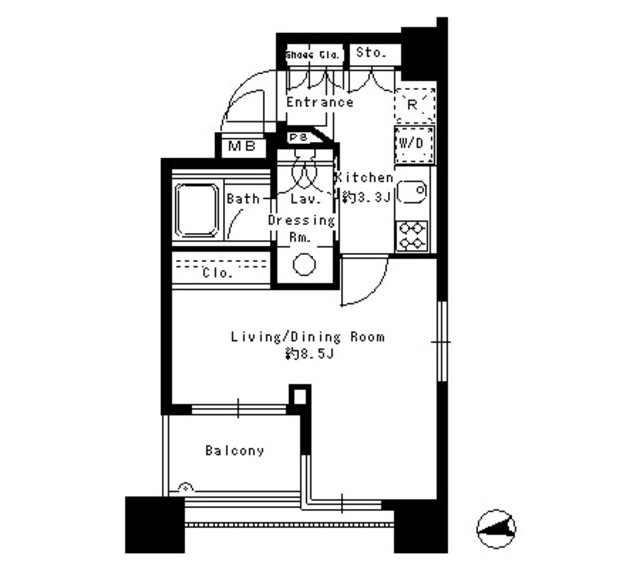 パークアクシス青山骨董通りの間取り