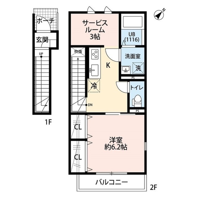 クレール大畑の間取り