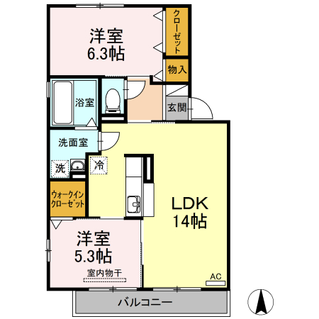 フォーラムワーゴIII・V Vの間取り