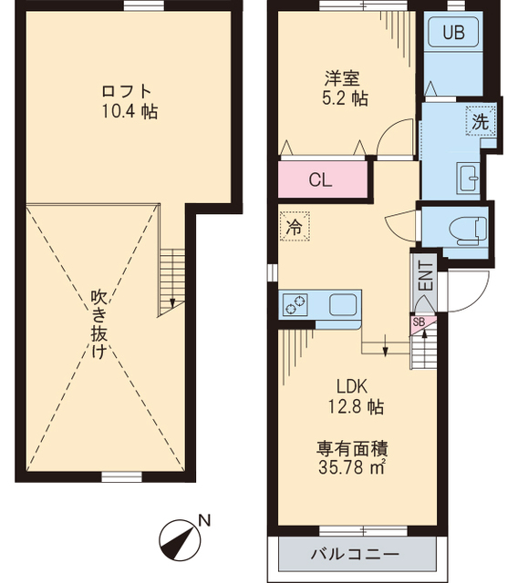 ピアチェーレ ドゥーエの間取り