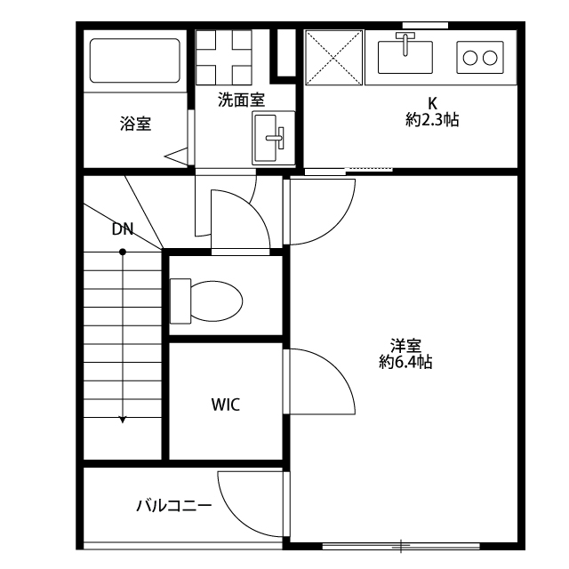 アムールParfaitの間取り