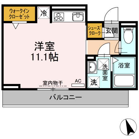 D-roomビーチルックの間取り