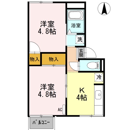 プレジール多度 M1の間取り