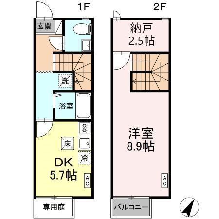 CasaJR箱崎Ⅱの間取り