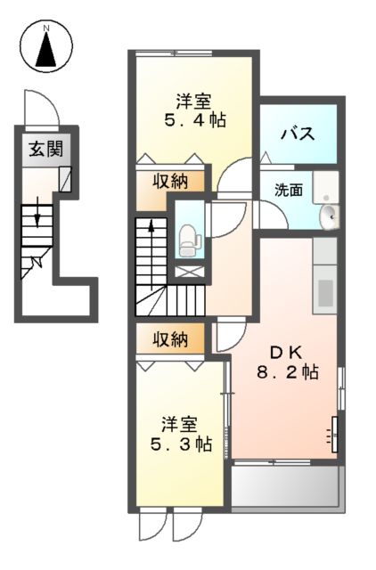 ウォーターガーデンの間取り