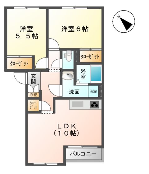 パストラルの間取り