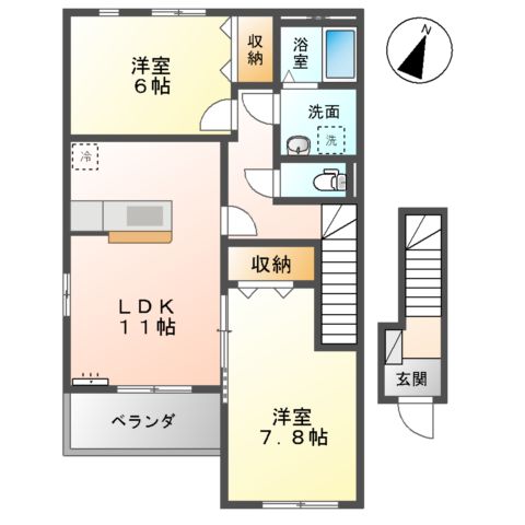 サニープレイスの間取り
