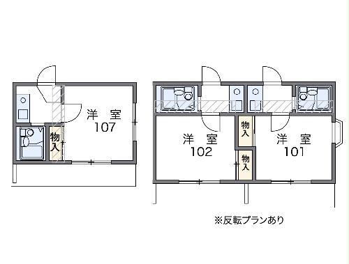 レオパレス岡崎公園の間取り