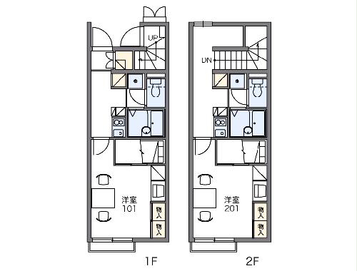 レオパレスHOPE28の間取り