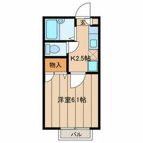 DANSEUR(ダンシ-ル)三佐香の間取り