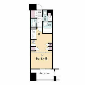 アパートメンツ江坂の間取り