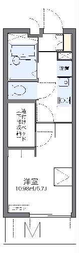 レオパレスひまわりの間取り