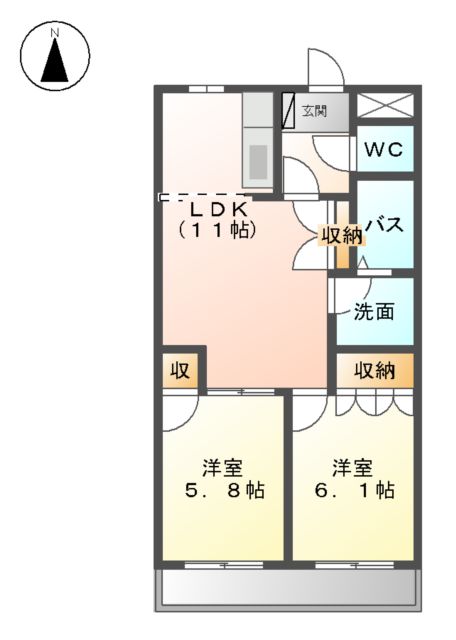 プロニティーハイツの間取り