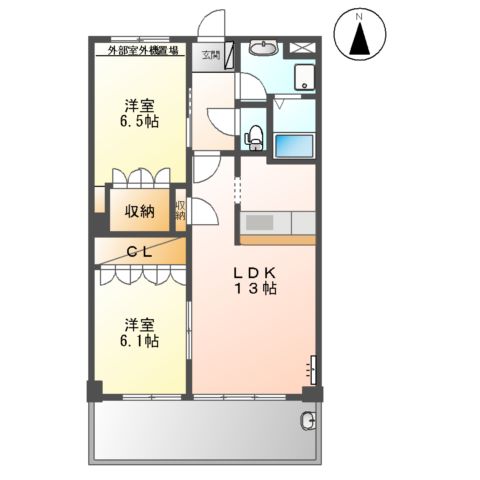 ウッドヴィレッジⅡの間取り