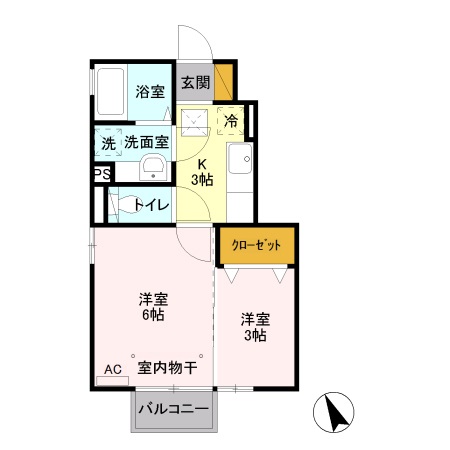 ロイヤル ソレール Aの間取り
